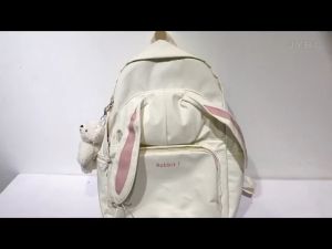 WYK91 Tas Ransel Wanita Pria Sekolah Kuliah BUNNY Backpack Impor TKM