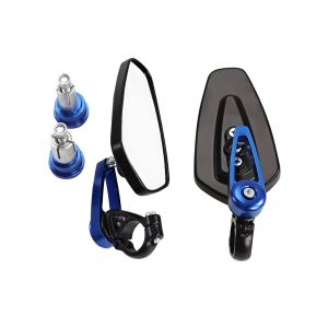 [LOCAL SELLER] Motorcycle Rearview Side Mirror / Universal Size / Scooter Handle Bar End Mirror / Sleek Design