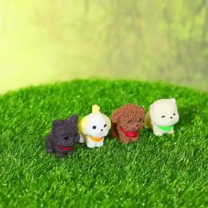 Tượng Chó Con Nhựa Mini Trang Trí Cảnh Quan Vi Mô Đồ Trang Trí Xe Hơi Đồ Trang Trí Bàn Học Quà Tặng Học Sinh Quà Tặng Nhỏ Phong Cách Hiện Đại