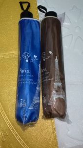 Payung Lipat 3 Jumbo Besar 10 R jari Motif Paris NF 59 Menara Eiffel