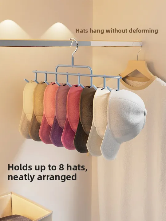 Multi-Purpose%20Hat%20Storage%20Hook%20Dormitory%20Clothes%20Hanger%20Plastic%20Material%208%20Hooks%20for%20Cap%20Underwear%20Suspenders%20Student%20Dormitory%20-%20Image%203