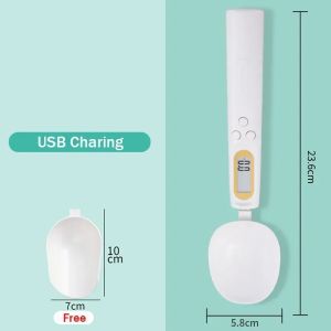 NEW Spoon Scale USB Rechargeable Complementary Food Weighing 0.1g Mini Electronic Scale Kitchen Baking Weighing Scale Food Scale