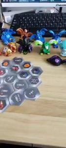 Bakugan Battle Brawlers Action Figure Transparent green SEGA Bakugan Dragonoid NILLIOUS Trox Pegatrix Hydranoid With Gate Card Fight Toys For Kids Gifts for Children