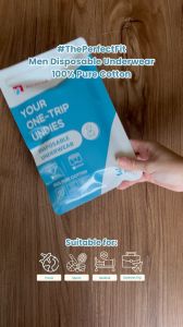 【Bundling 2 packs】NOUMAD Celana Dalam Sekali Pakai Boxer Pria Katun Jumbo Disposible Underwear 3pcs