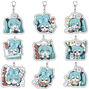 Hatsune Miku Cute acrylic keychain Princess bag pendant A gift for a friend