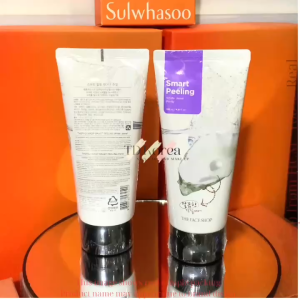 Tẩy tế bào chết mặt The Face Shop ngọc trai Hàn Quốc Smart Peeling White Jewel 120ml trắng da