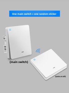 Wireless Remote Control Switch Panel No Wiring 220V Home Electric Light Double Control Smart Sticky Remote Control Bedroom