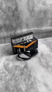 2in1 Lampu Tembak MINI SQL 6 MATA Devil Eye Super Terang BAHAN BESI F6-C Lampu Tembak Sorot LED Laser Gun Devil Demon Light 12-80V 18W DC UNIVERSAL WATERPROOF LAMPU SOROT MINI KABUT SUPER TERANG MOSCOW + Switch Saklar Lampu Tembak D2 Laser On Off On Sepio