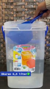 TOPLES ES BUAH 6.5 LITER/AQUARIUM ES BUAH KELAPA/TOPLES KERUPUK PLASTIK Green leaf 0165