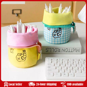 Kawaii Portable Pen Holder Students Large-Capacity Pencil Case Innovative Cute Stationery Storage Bag School Stationery Supplies New Cute Large Capacity Cream Pencil Bag Kawaii Student Pen Holder Office Stationery Back To School Korean Pencil Case