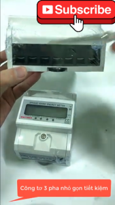 Sinotimer DDS578C Công tơ 3 pha loại cơ hiển thị số cơ khí 5-100A 380V nhỏ gọn cài tủ điện rẻ nhất mà lại đẹp tốt