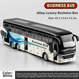 CHEZHI | Large Alloy Double-Deck Bus Toy Car