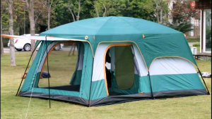Outdoor large double-layer thickened waterproof tent Luxury camping tent family tent