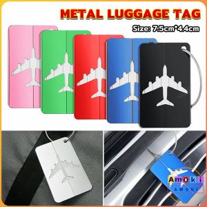 Amoki Luggage Tag: Aluminum Alloy Anti-loss Label & Aircraft Baggage Tag