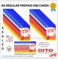 DITO STARTER PACK PREPAID SIM CARD 5G at FREE 3GB. 