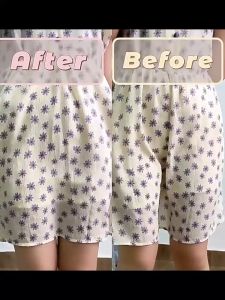 FallSweet Double-layer Ice Silk Safety Pants Womens Anti-glare Four-corner Bottoming Mid Waist Crotch Underwear Plus Size Women Casual Shorts