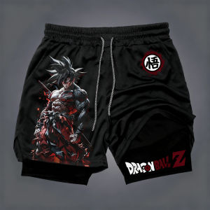 Bandai | Dragon Ball Joint 2-in-1 Sports Shorts 2025 Summer New Anime Hand Drawn Printed Fitness Swimming Hiking Double Layer Shorts