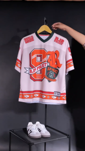 KHF | Jersey Vintage Number 99 Wanita Laki-Laki Cewek Futsal Bahan Dryfit Brazil Milano Full Printing Oversize Casual Rugby Retro Streetwear Hockey Retro NFL Bola Olahraga Boxyfit Pakaian