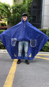 【สุ่มสติ๊กเกอร์ของขวัญ】เสื้อกันฝนมอเตอร์ไซค์ ผู้ชาย ผู้ใหญ่แบบคนเดียวหมวกเดียว ผ้า Oxford เสื้อกันฝนใหญ่เป็นพิเศษ