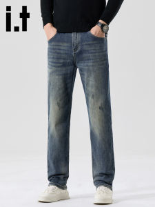 izzue | Quần Jeans Rửa Mờ Retro Americana
