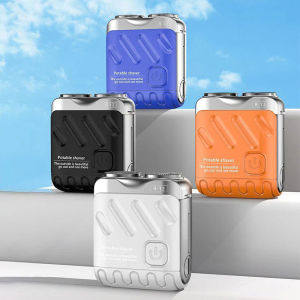 Máy Cạo Râu Điện Mini Men Hai Đầu Chống Nước Sạc Type-C Máy Cạo Xoay Du Lịch Máy Tỉa Tóc Râu Cầm Tay Cho Nam