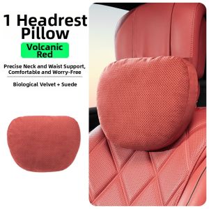RUITUO | Car Headrest Neck Support Pillow Set for Mercedes-Benz Audi BMW