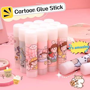 Cute Cartoon Solid Glue Stick Strong Adhesive Non-toxic Mini Seal Solid Glue Student Stationery Office Study Supplies Random Color