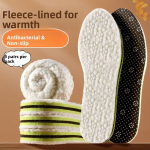 LINGMIAO | Anti-Odor Warm Insoles Mens Winter Fleece Thick Velvet Anti-Bacterial Odor-Resistant Soft Bottom Comfortable