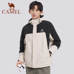 Cameljeans Ngoài Trời Chống gió không thấm nước Áo Khoác Nam cotton ấm áp trùm đầu dày mới Áo khoác mùa đông