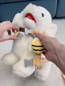 Pet Puppy Dog Harnesses Leash Cute Bee Dog Cat Harnesses Soft Adjustable Outdoor Walking Pet Backpack Dog Accessories Animal Backpacks Backpack For Dogs To Wear - Lazada