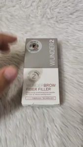 WUNDERBROW FIBER FILLER Makeup Eyebrow Powder Easy Eye Brow Shaper Long Lasting Transferproof Brunette 2g