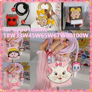 Cute Labubu Charger protective case For OPPO 33w/45w Charger Case TPU Charger Protector Cover for 18w 45w 67w 80w 100w oppo a60  A38 Charger Case [cchoice]