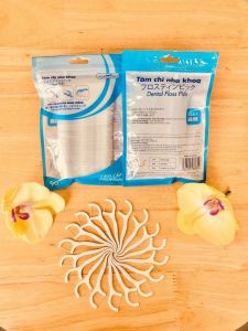 Tăm chỉ nha khoa làm sạch răng tăm xỉa răng tiệt trùng vệ sinh răng miệng bịch 90 cái/Tăm chỉ nha khoa Famapro