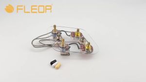 FLEOR | Bộ Dây Dẫn Đàn Guitar FLEOR Đã Được Đấu Sẵn 2T2V Trục Ngắn 500K Mạch Chia 3 Chiều Cho Đàn SG Thay Thế Phụ Tùng Đàn.