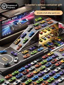 BABYSHOME | Alloy Boys Parking Garage Toy Car Set