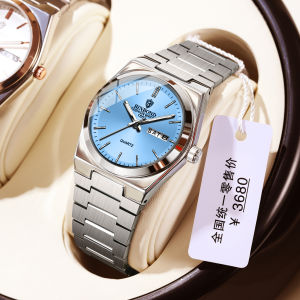 BINBOND New 103 Ultra Thin Business Womens Quartz Watch Double Calendar Waterproof Night Light Non Mechanical Womens Watch
