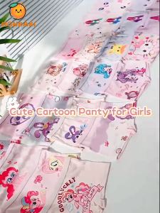 8PCS Soft Cotton Panty Short for Kids Baby Girls 4PCS Boxer Cute Cartoon Panties Set for Kids Girls Boyleg Panty For 3-8Yrs