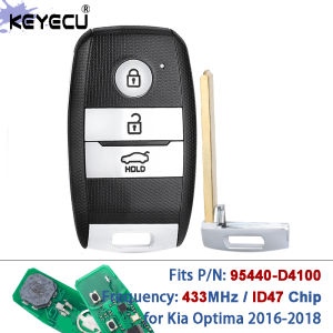 KEYECU P/N: 95440-D4100 FCC ID: SVI-JFFGEC0 433MHz ID46 Chip Keyless Smart Remote Car Key Fob for Kia Optima 2016 2017 2018