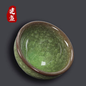Handmade Iron Porcelain ชาถ้วย Zen ถ้วยสมาธิส่วนบุคคลพิเศษ Kung Fu ชาถ้วยน้ําแข็ง Crack Glaze เซรามิคชามชา
