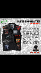 BAD COMPANY -inspired Printed Iron-On DIY Patches for Jacket Decoration. Features 2026 patches with band logos and album art. Suitable for customizing denim jackets. Ideal for rock music enthusiasts.