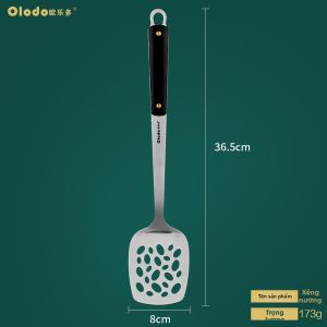 Olodo | Bộ Dụng Cụ Nhà Bếp Tay cầm Gỗ Chống Nóng Thép Không Gỉ 304