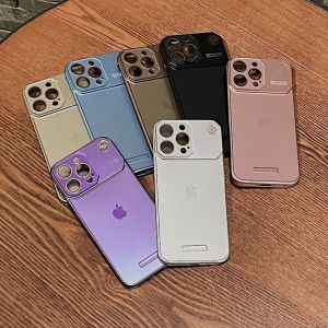 Frameless Case iPhone 11 12 13 14 15 16 Pro Max 14 15 16 Plus Case Full Camera Protection Metal Frame Back Full Lens Protection Panel Phone Case