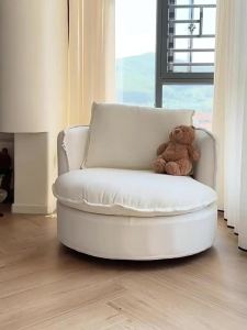 PURPLE LEAF | Purple Leaf Cream Style Sofa Chair Zen Style