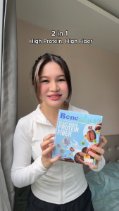 Beneplus Protein (3 กล่อง + แก้วเชค) : โปรตีนพืช 28g ไฟเบอร์สูง ไม่มีน้ำตาล Plant Based Protein อร่อย ดื่มง่าย