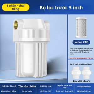 CHUANGXINZHE | Bình Lọc Nước Trong Suốt Vòi Đổ Đồng 5 inch