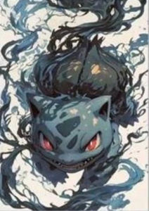 Bandai | Trừu Tượng Graffiti Pokemon Canvas Wall Art - Pikachu Charmander Gengar In Poster Phong Cách Hiện Đại Trang Trí Nhà Cho Trẻ Em Phòng Ngủ Phòng Khách