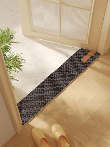 Ultra-Narrow Bathroom Threshold Stone Long Carpet Silicon Dendroid Absorbent Foot Mat Modern Simple Style Home Bathroom Mat