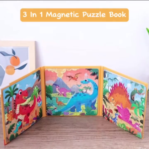 3in1 Magnetic Puzzle Jigsaw Foldable Puzzle Kids Education Toys Foldable Puzzle Book