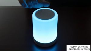 Color Changing Bluetooth Speaker - USB Rechargeable 1.6W Smart Touch Bluetooth Speaker