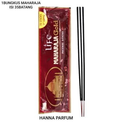 Dupa Hio Maharaja Life 1bungkus isi 35 batang Stick - Buhur Bukhur Pengharum Ruangan Aromaterapi By Darsan India